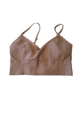 Ribbed Stretch Bralette sport bra lite pink sz XS